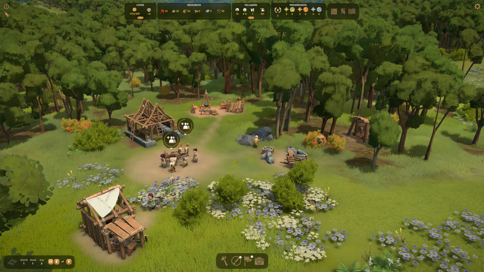 Foundation cathedral time-lapse in gridless town