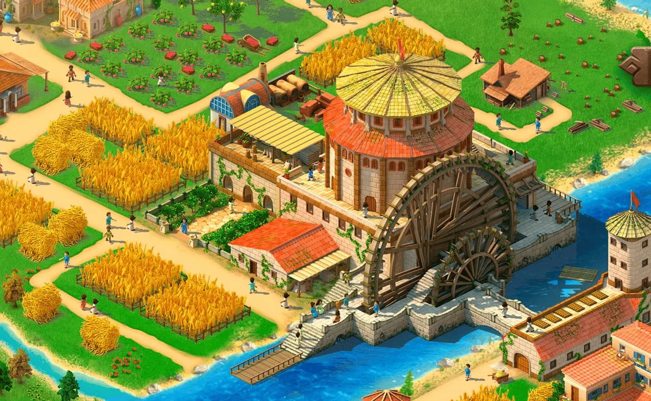 Awesome city building games player creation - intricate medieval city